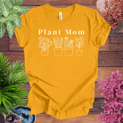 Printify T-Shirt Gold / S Plant Mom T-Shirt
