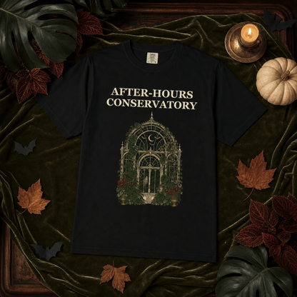 Botanical Vibes T-Shirt Gothic Greenhouse Halloween Shirt - Botanical Tee