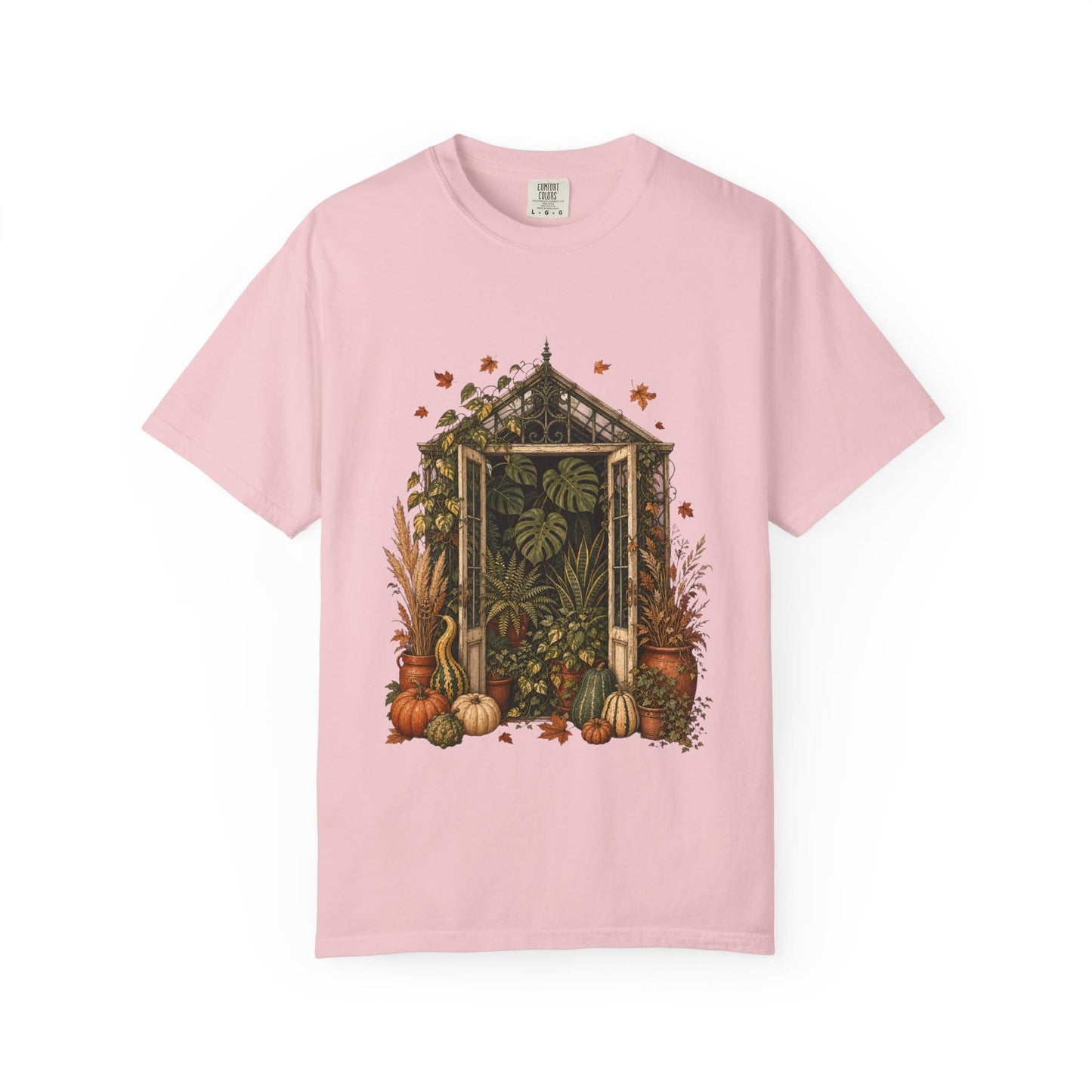 Botanical Vibes T-Shirt Harvest Greenhouse T-Shirt - Fall Houseplant Art