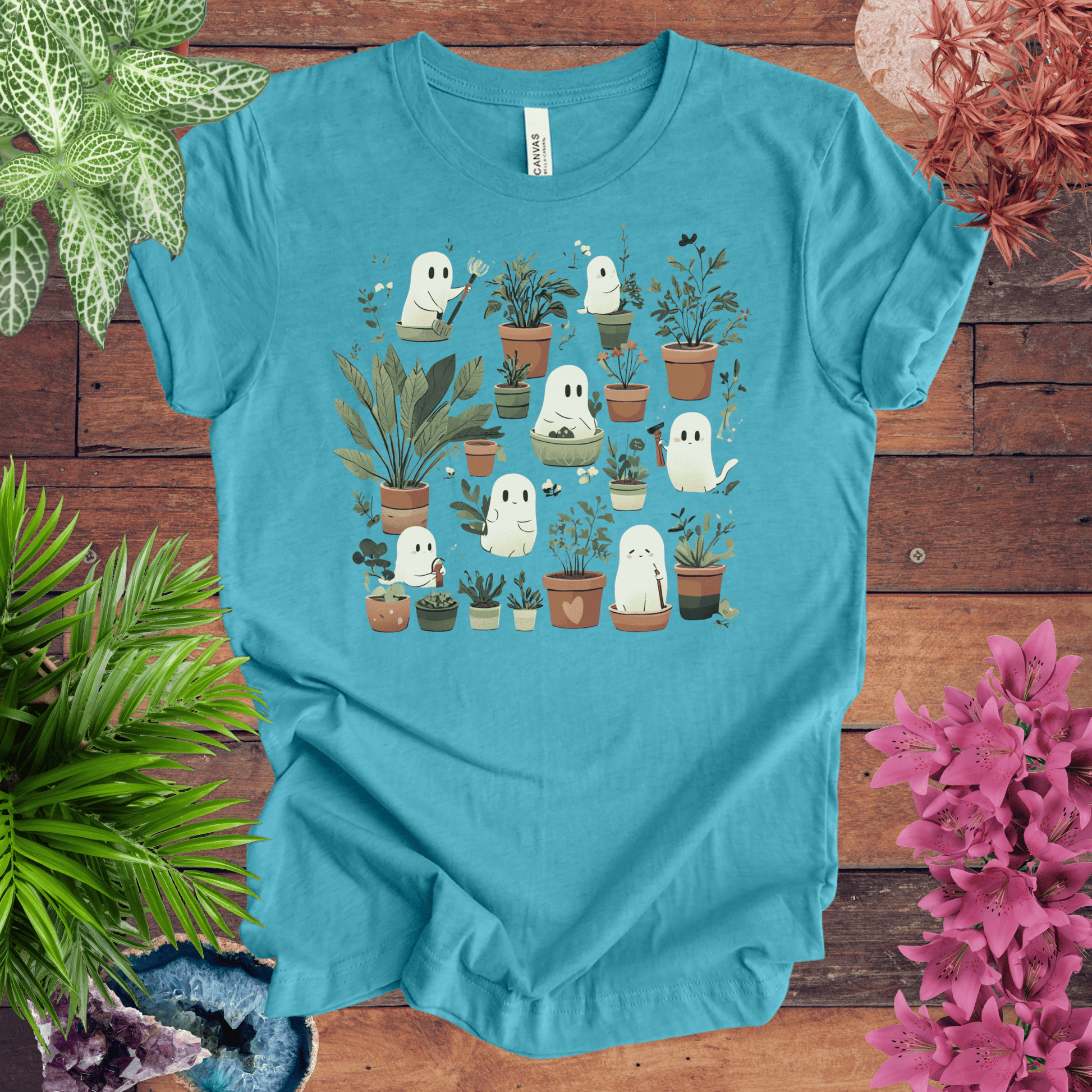 Printify T-Shirt Heather Aqua / S Boo-tanical Garden T-Shirt