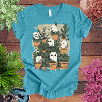 Printify T-Shirt Heather Aqua / S Haunted Garden Vibes T-Shirt
