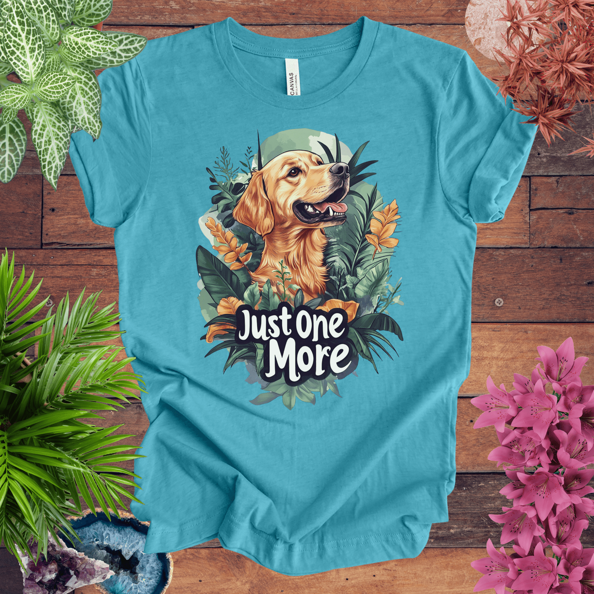 Printify T-Shirt Heather Aqua / S Just One More - Labrador Retriever Edition T-Shirt