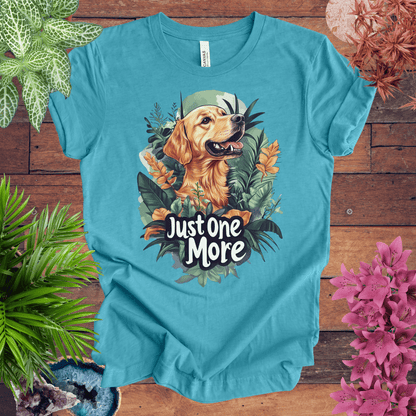 Printify T-Shirt Heather Aqua / S Just One More - Labrador Retriever Edition T-Shirt