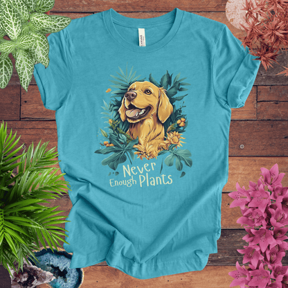 Printify T-Shirt Heather Aqua / S Never Enough Plants - Labrador Retriever Edition T-Shirt