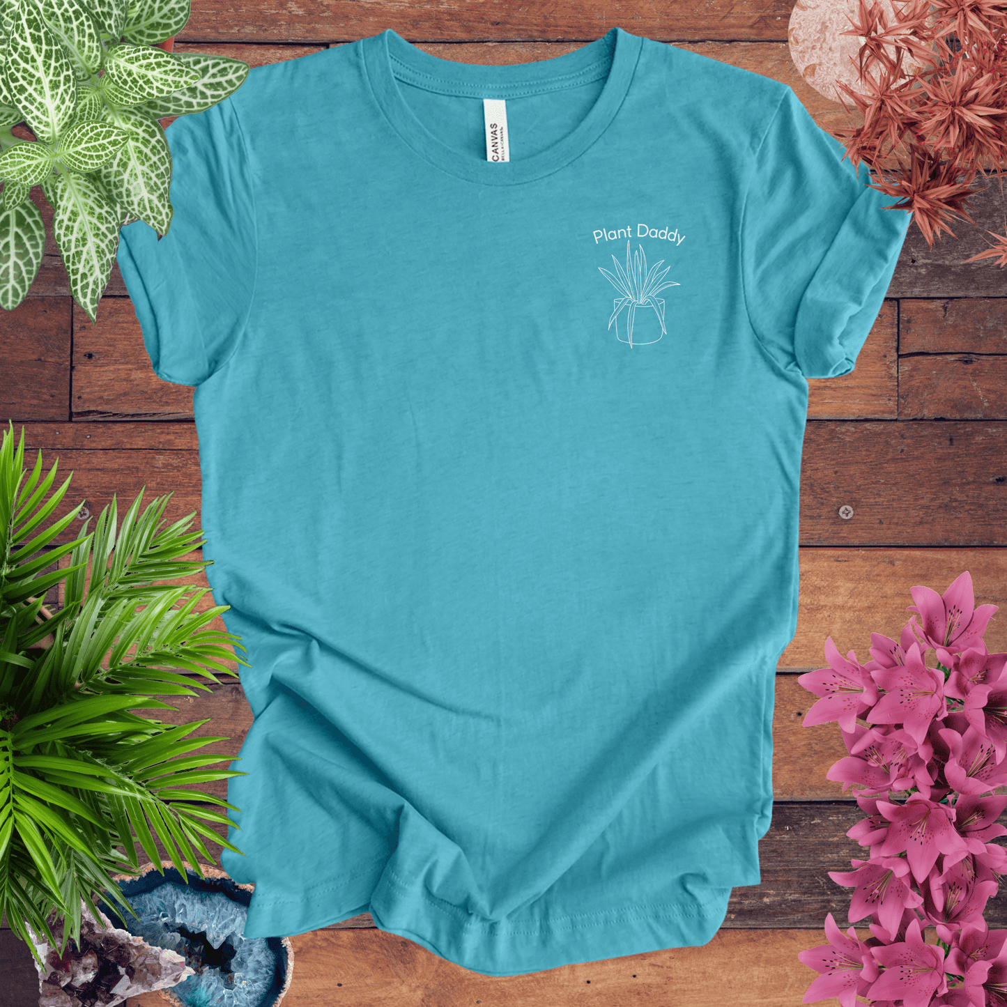 Printify T-Shirt Heather Aqua / S Plant Daddy T-Shirt