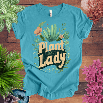 Printify T-Shirt Heather Aqua / S Plant Lady T-Shirt