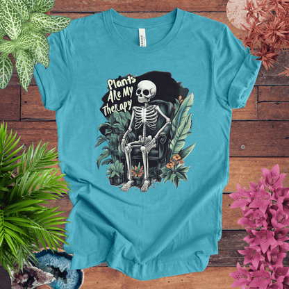 Printify T-Shirt Heather Aqua / S Plants Are My Therapy T-Shirt