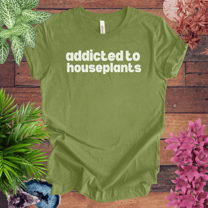 Printify T-Shirt Heather Green / S Addicted to Houseplants T-Shirt