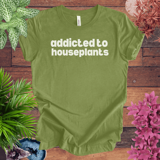 Printify T-Shirt Heather Green / S Addicted to Houseplants T-Shirt