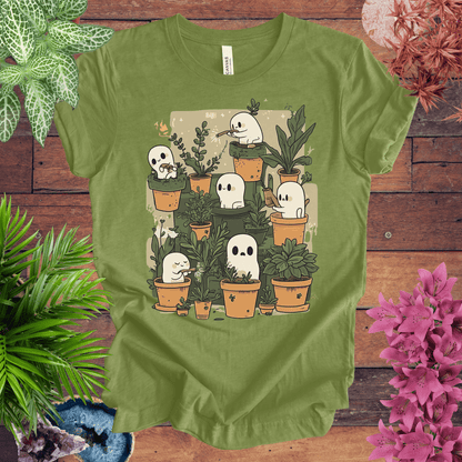 Printify T-Shirt Heather Green / S Haunted Garden Vibes T-Shirt