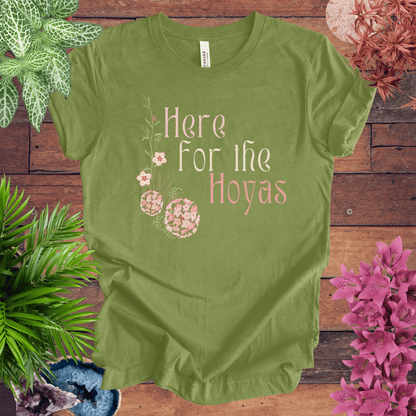 Printify T-Shirt Heather Green / S Here for the Hoyas T-Shirt