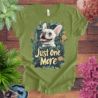 Printify T-Shirt Heather Green / S Just One More Plant - French Bulldog Edition T-Shirt