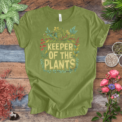 Printify T-Shirt Heather Green / S Keeper of the Plants – Colorful Blooms Edition | Plant Lover Tee