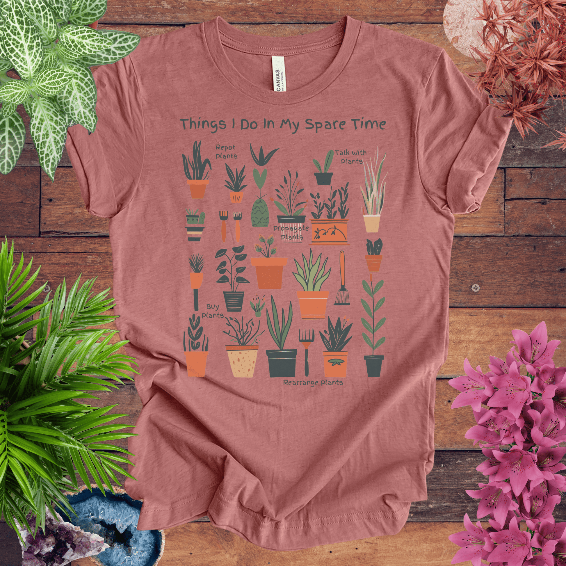 Printify T-Shirt Heather Mauve / S Things I Do in My Spare Time - Detailed Edition T-Shirt