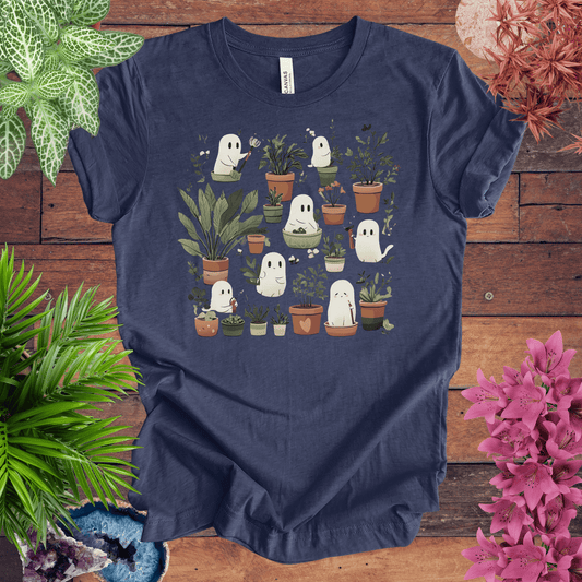 Printify T-Shirt Heather Navy / S Boo-tanical Garden T-Shirt