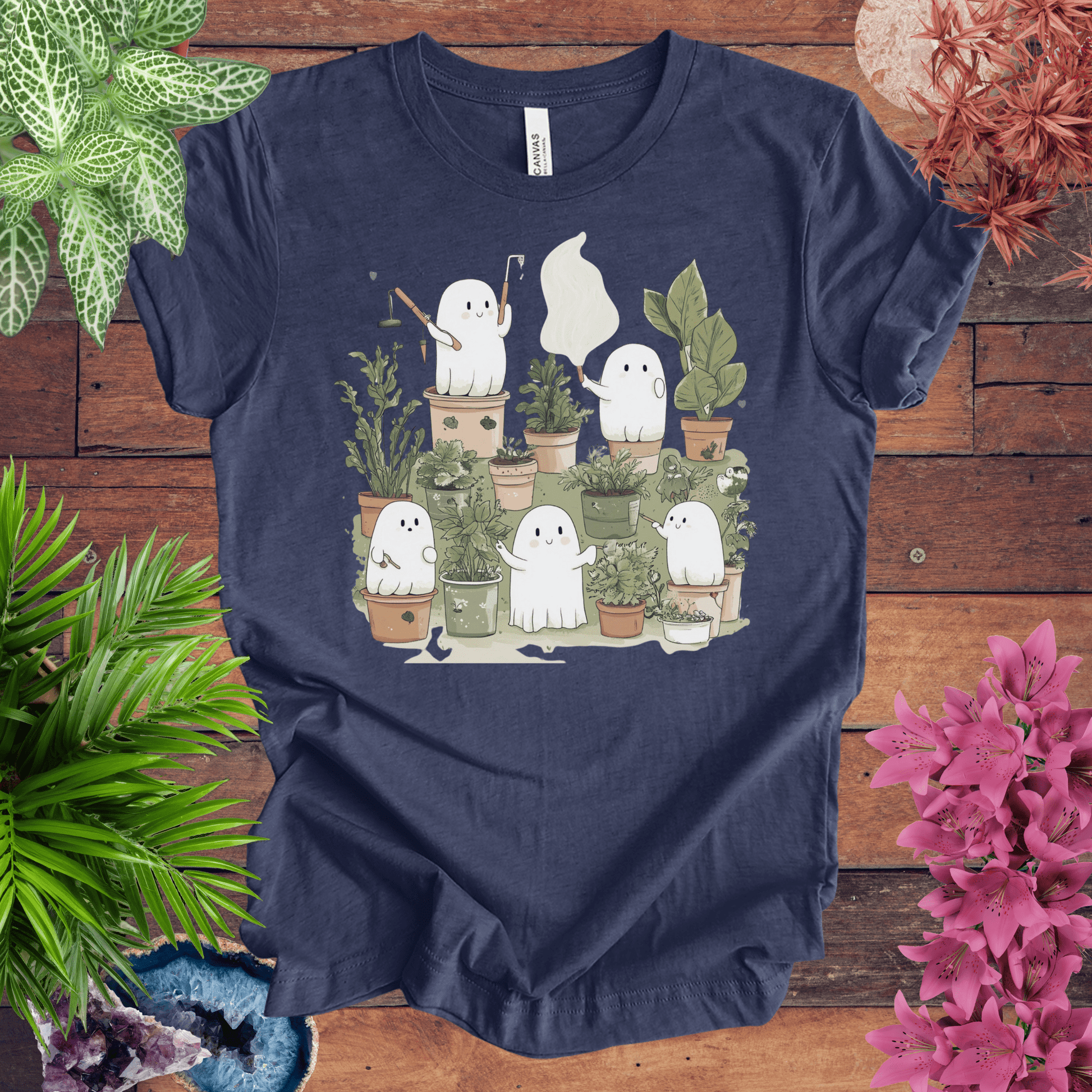 Printify T-Shirt Heather Navy / S Phantom Plant Parent T-Shirt