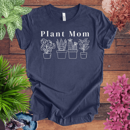 Printify T-Shirt Heather Navy / S Plant Mom T-Shirt