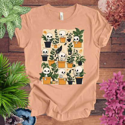Printify T-Shirt Heather Peach / S Bone to Pick with My Plants T-Shirt
