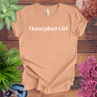 Printify T-Shirt Heather Peach / S Houseplant Girl T-Shirt