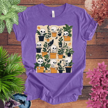 Printify T-Shirt Heather Team Purple / S Bone to Pick with My Plants T-Shirt