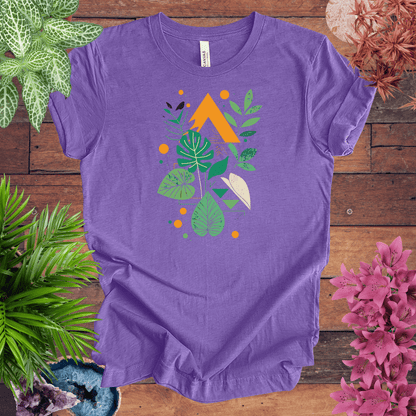 Printify T-Shirt Heather Team Purple / S Botanical Houseplant Modern T-Shirt