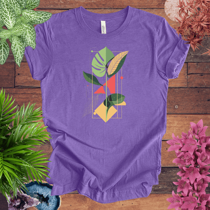 Printify T-Shirt Heather Team Purple / S Botanical Houseplant Retro T-Shirt
