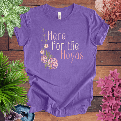 Printify T-Shirt Heather Team Purple / S Here for the Hoyas T-Shirt