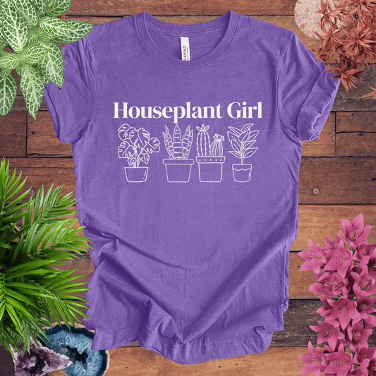 Printify T-Shirt Heather Team Purple / S Houseplant Girl T-Shirt