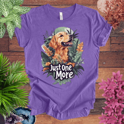Printify T-Shirt Heather Team Purple / S Just One More - Labrador Retriever Edition T-Shirt