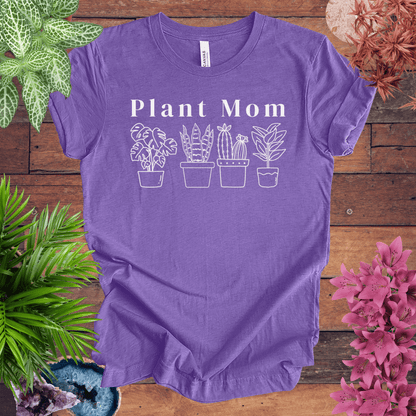 Printify T-Shirt Heather Team Purple / S Plant Mom T-Shirt