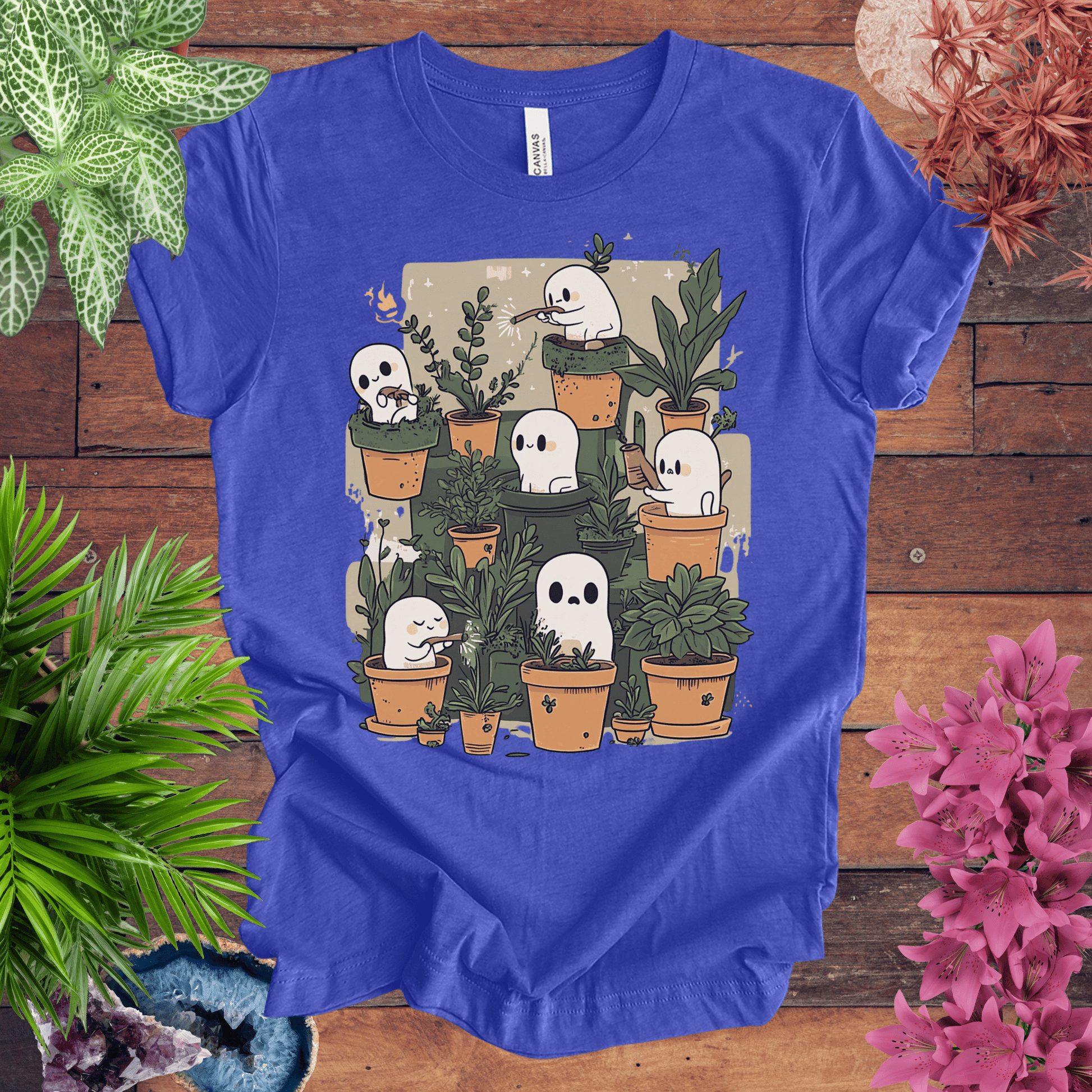 Printify T-Shirt Heather True Royal / S Haunted Garden Vibes T-Shirt