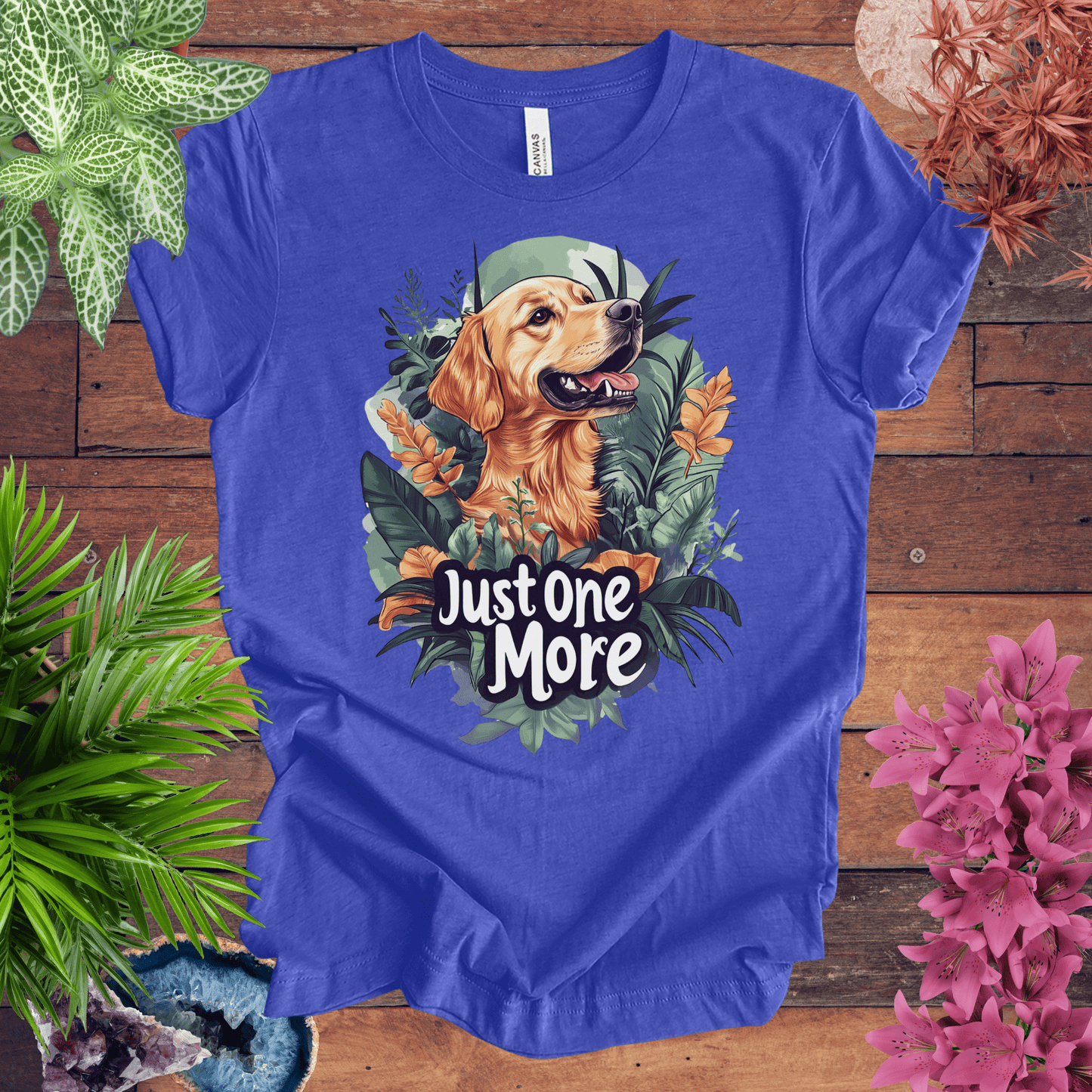 Printify T-Shirt Heather True Royal / S Just One More - Labrador Retriever Edition T-Shirt