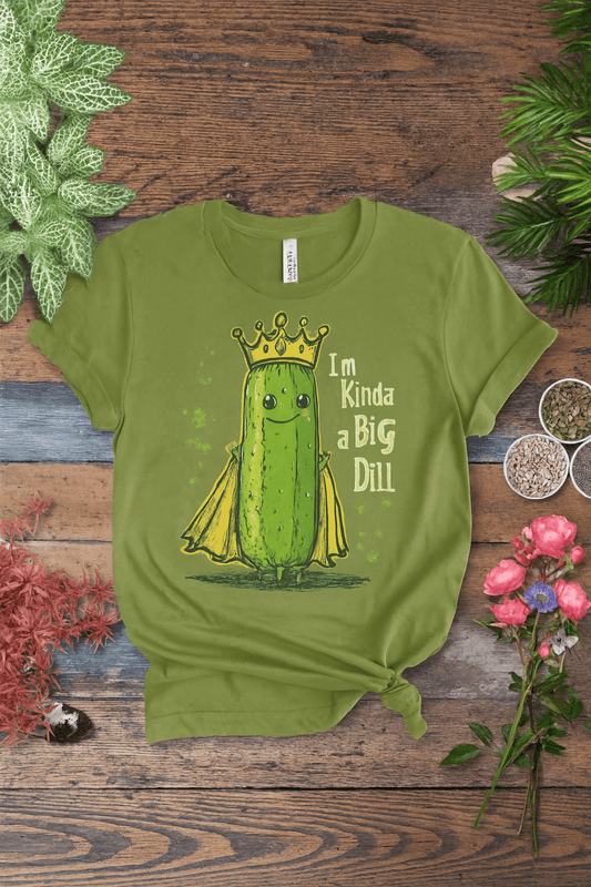 Printify T-Shirt I’m Kinda a Big Dill – Pickle Royalty T-Shirt