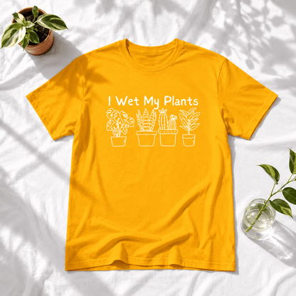 Printify T-Shirt I Wet My Plants T-Shirt — Funny Plant Lover Tee for Gardeners