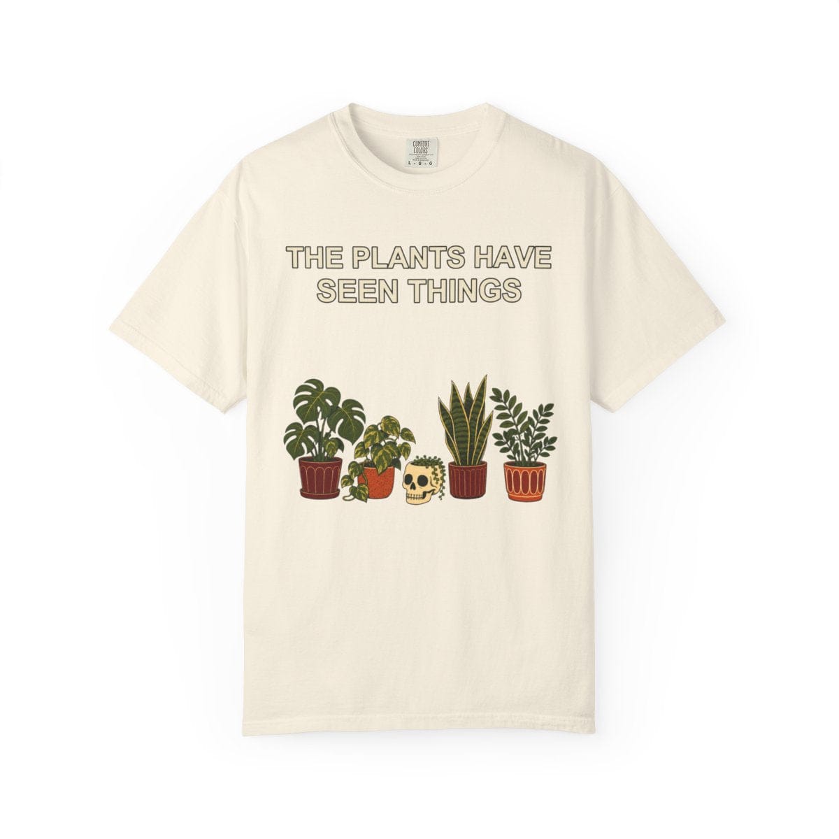 Botanical Vibes T-Shirt Ivory / XL Funny Houseplant Halloween Shirt - Plant Parent Tee