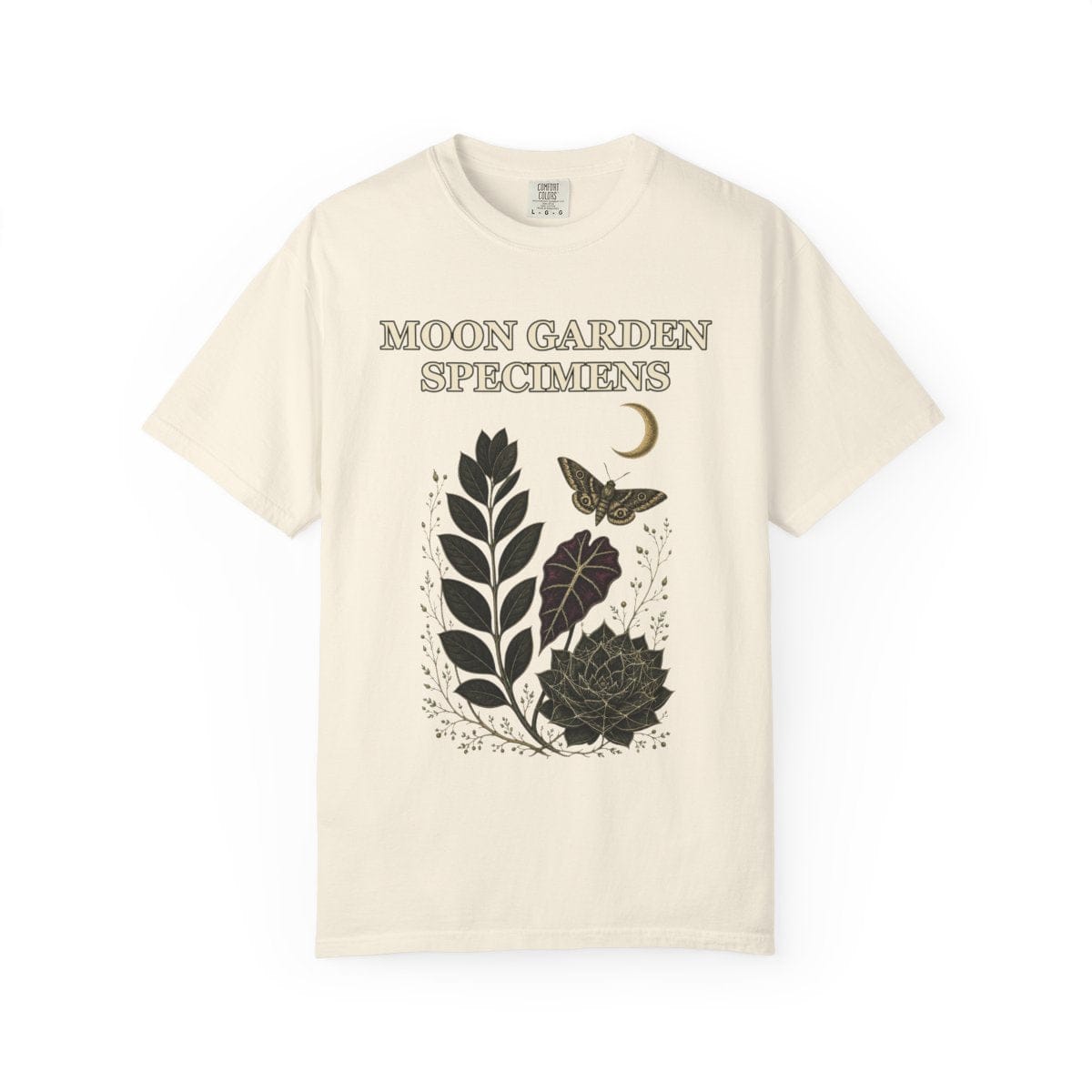 Botanical Vibes T-Shirt Ivory / XL Gothic Herbarium Halloween Shirt - Plant Witch Tee