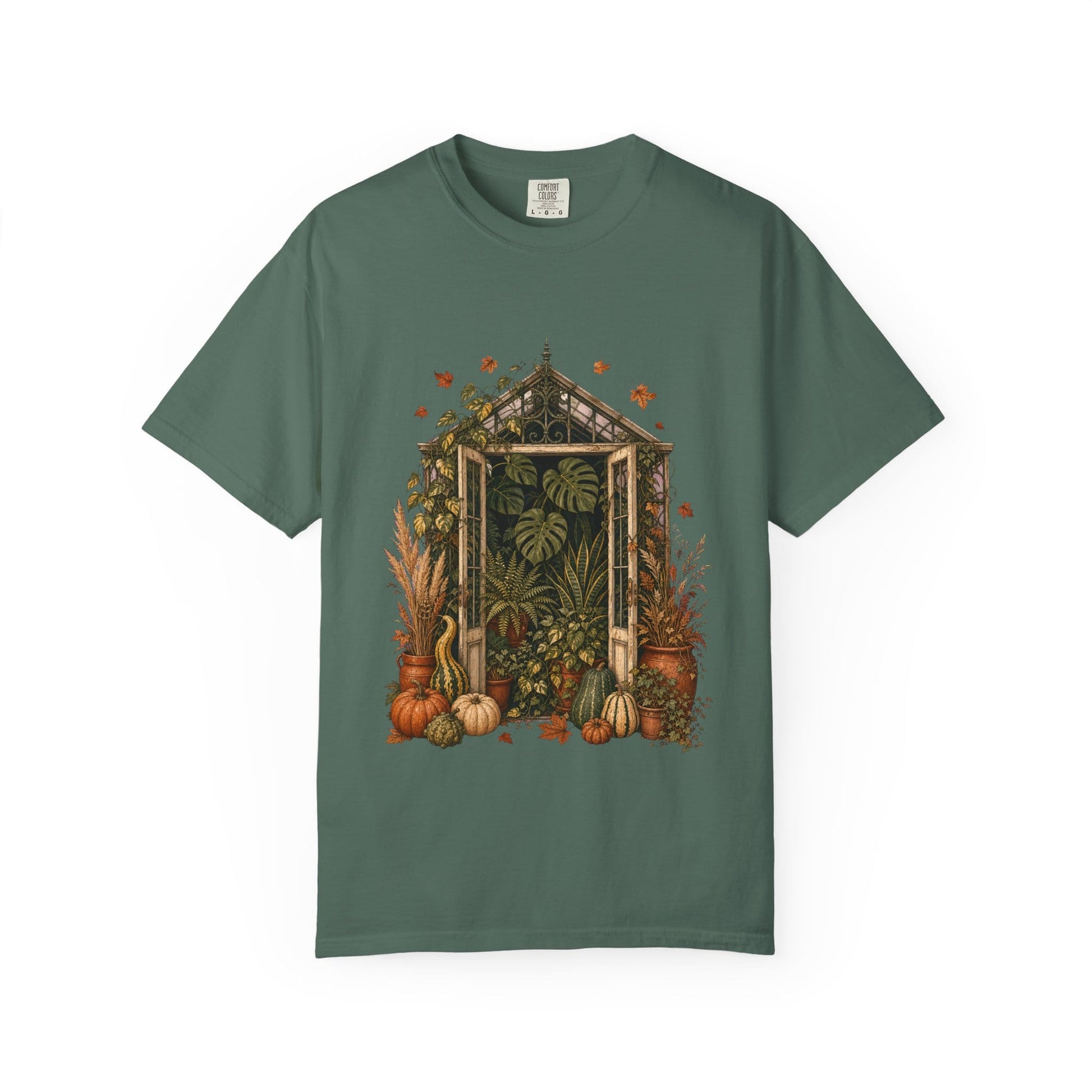 Botanical Vibes T-Shirt Ivory / XL Harvest Greenhouse T-Shirt - Fall Houseplant Art