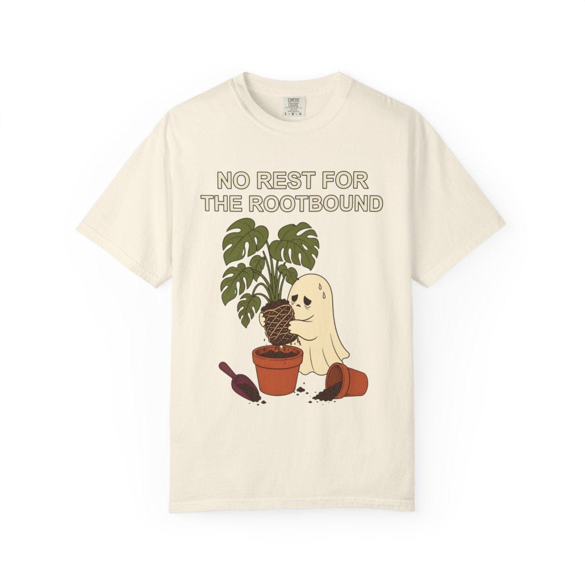 Botanical Vibes T-Shirt Ivory / XL Rootbound Ghost Halloween Shirt - Funny Plant Tee