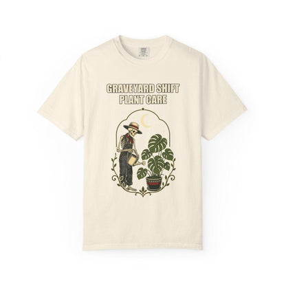 Botanical Vibes T-Shirt Ivory / XL Skeleton Plant Care Halloween Shirt - Gardener Gift