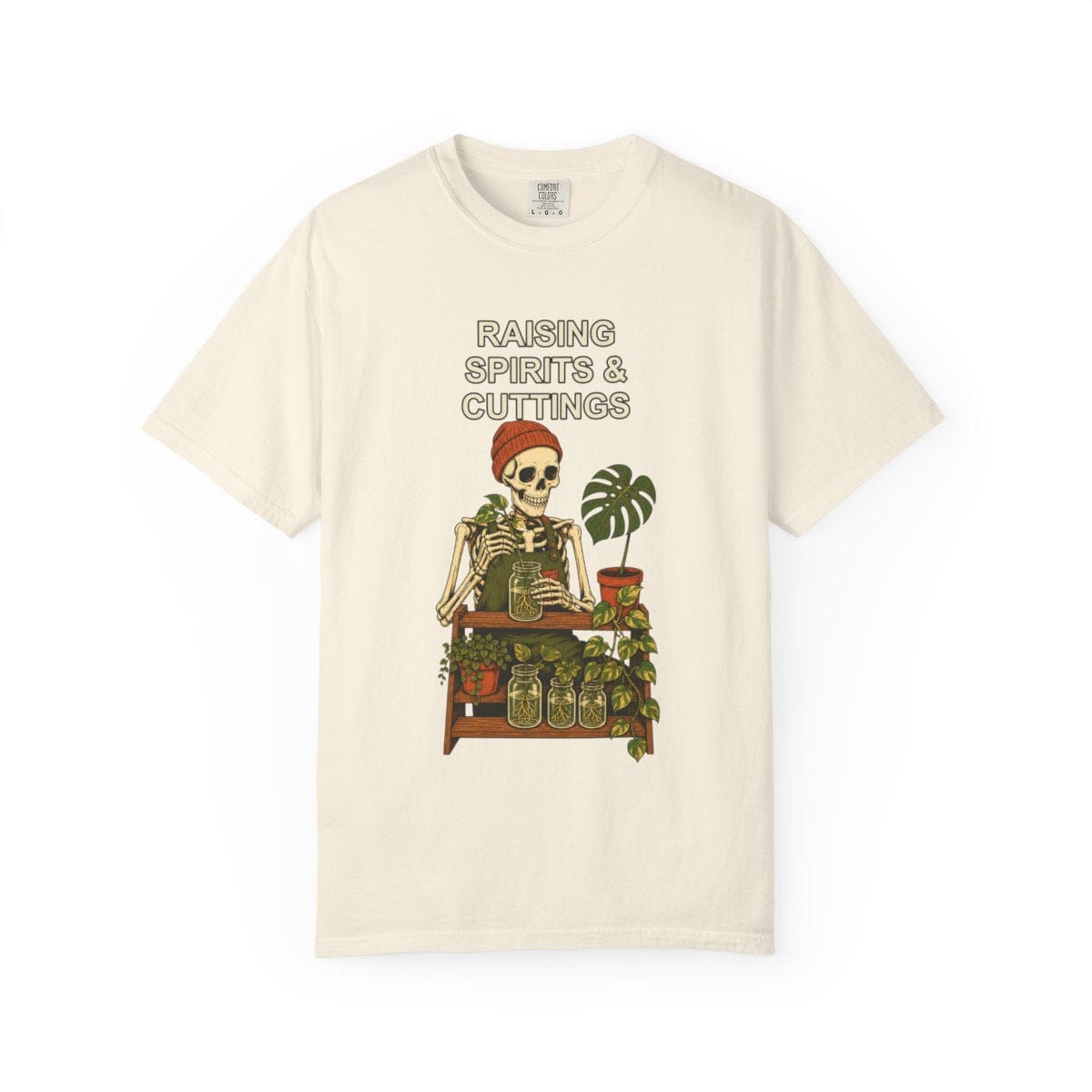 Botanical Vibes T-Shirt Ivory / XL Skeleton Propagation Halloween Shirt - Plant Lover Tee