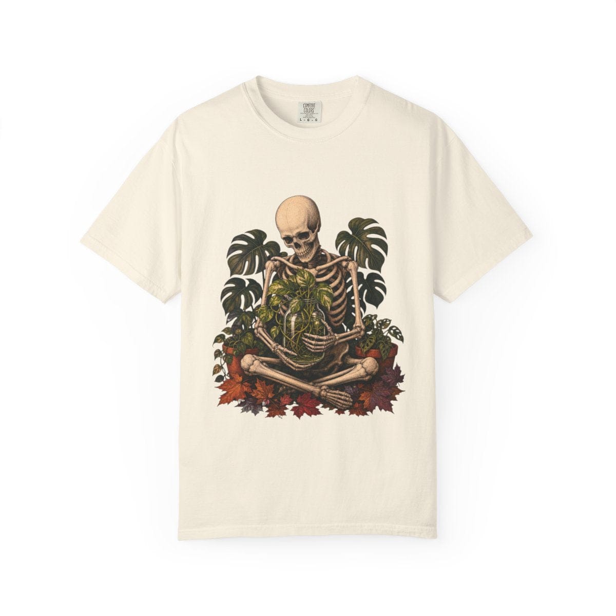 Botanical Vibes T-Shirt Ivory / XL Skeleton Propagation Keeper T-Shirt - Halloween Plant Art