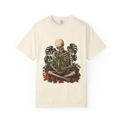 Botanical Vibes T-Shirt Ivory / XL Skeleton Propagation Keeper T-Shirt - Halloween Plant Art