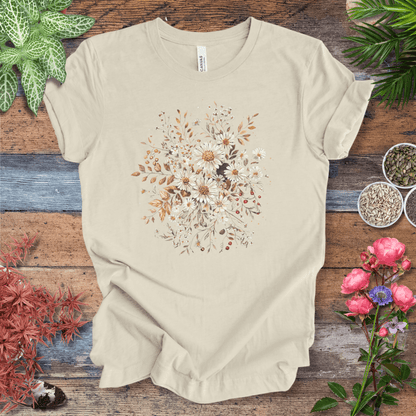 Printify T-Shirt Natural / S Golden Harvest Daisy Floral T-Shirt