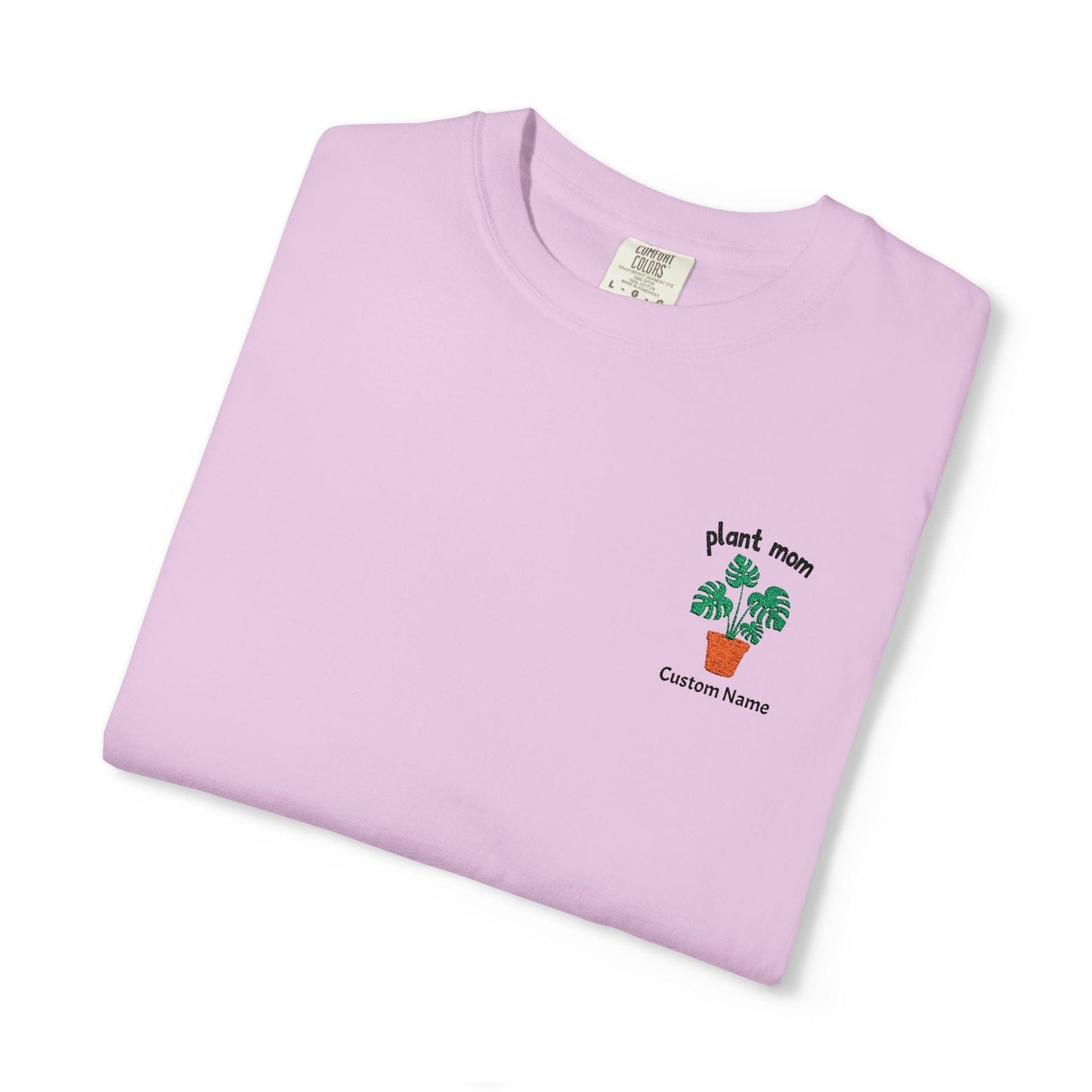 Printify T-Shirt Orchid / S Personalized Plant Mom T-Shirt – Custom Embroidered Plant Lover Gift