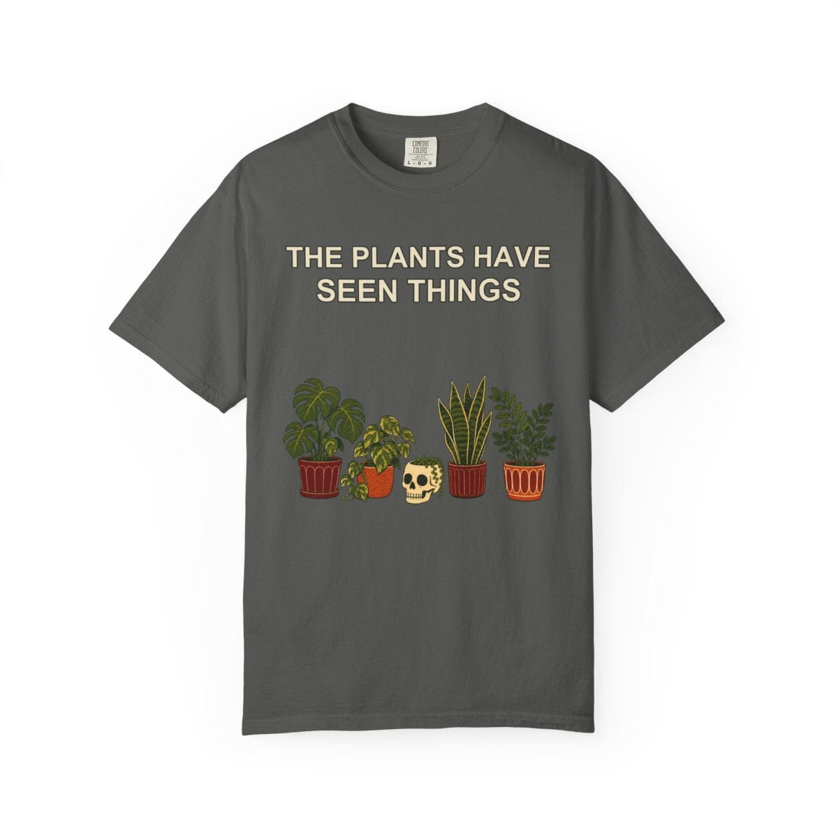 Botanical Vibes T-Shirt Pepper / L Funny Houseplant Halloween Shirt - Plant Parent Tee
