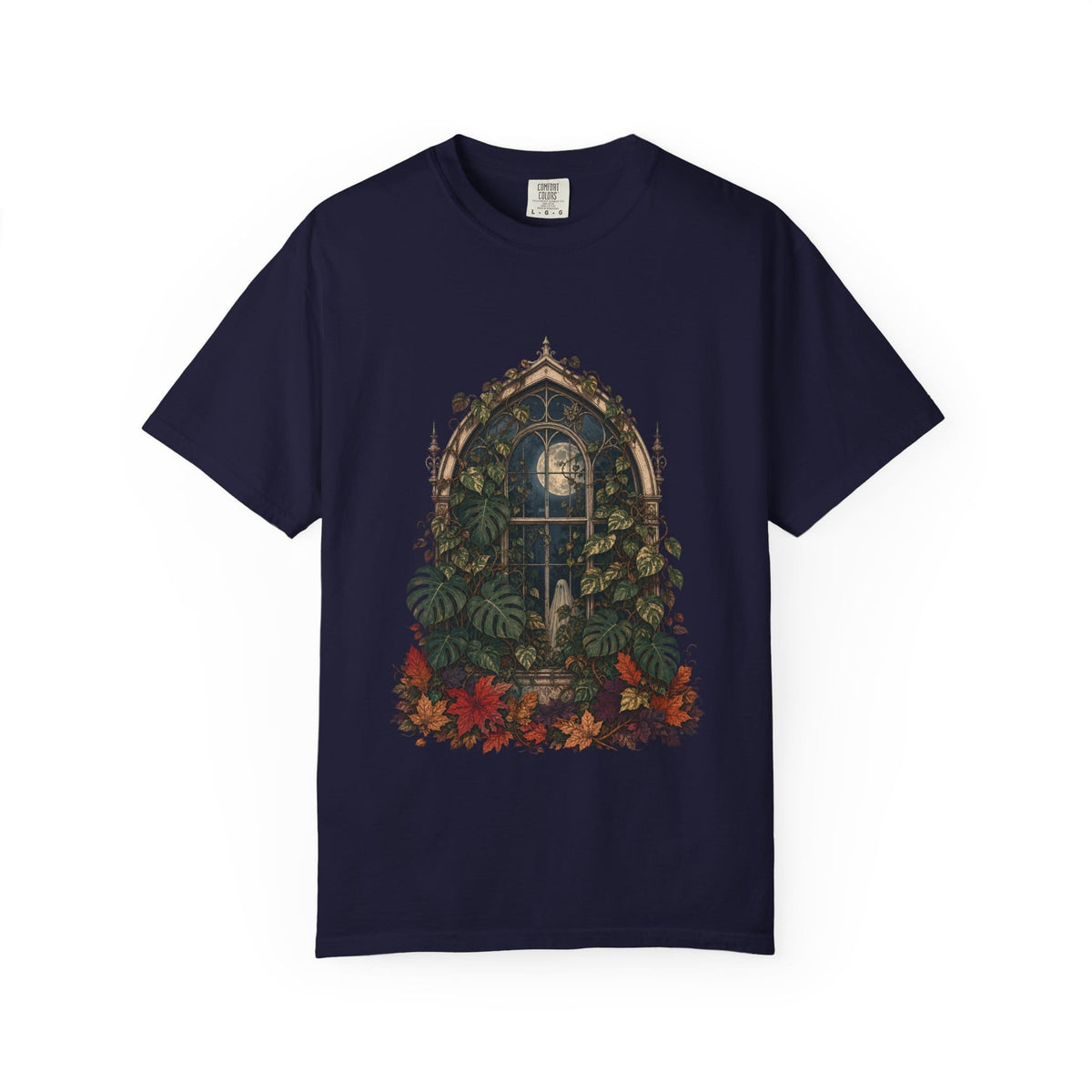 Botanical Vibes T-Shirt Pepper / L Ghostly Greenhouse T-Shirt - Haunted Botanical Art