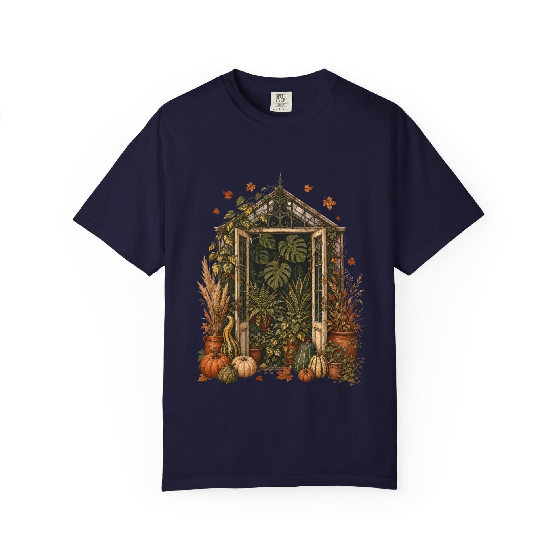 Botanical Vibes T-Shirt Pepper / L Harvest Greenhouse T-Shirt - Fall Houseplant Art