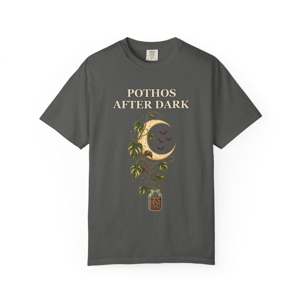 Botanical Vibes T-Shirt Pepper / L Pothos Halloween Shirt - Gothic Botanical Tee