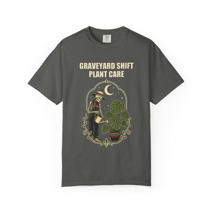 Botanical Vibes T-Shirt Pepper / L Skeleton Plant Care Halloween Shirt - Gardener Gift