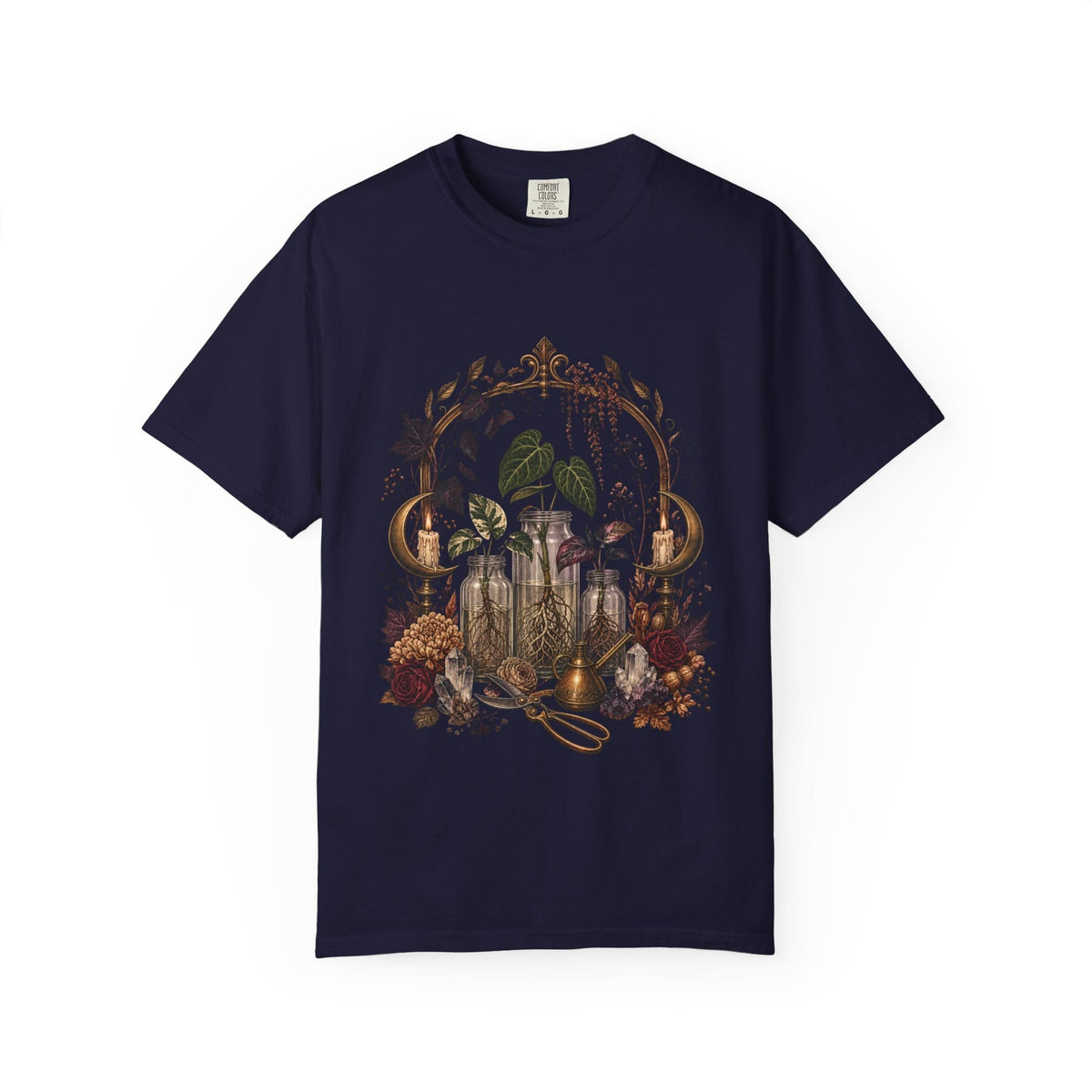 Botanical Vibes T-Shirt Pepper / L Witchy Propagation Altar T-Shirt - Gothic Botanical Art